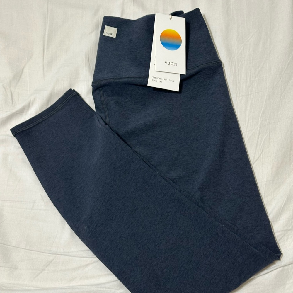 New Vuori Clean Elevation Leggings Midnight Heather Blue Women's Large L